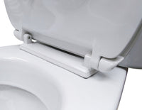 1 x RAW Customer Returns UNIVERSAL O SHAPE TOILET COVER ADJUSTABLE HINGE EASY INSTALLATION AND CLEANING VERY RESISTANT TOILET SEAT WHITE 43 x 36 x 5.5cm - RRP €48.43