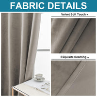 1 x RAW Customer Returns YSTELLAA Velvet Curtains Set of 2, 140 240 cm, Blackout Curtains With Eyelets, Opaque Curtains For Living Room Modern, Thermal Curtains For Bedroom, Soundproof Curtain, Blackout Curtain, Camel - RRP €36.99