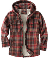 1 x RAW Customer Returns SwissWell Men s Shirt Jacket Thick Plaid Flannel Jacket Plush Lining Leisure Lined Lumberjack Shirt Men Fleece Hoodie Winter Jacket with Pockets - RRP €59.48