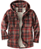 1 x RAW Customer Returns SwissWell Men s Shirt Jacket Thick Plaid Flannel Jacket Plush Lining Leisure Lined Lumberjack Shirt Men Fleece Hoodie Winter Jacket with Pockets - RRP €59.48