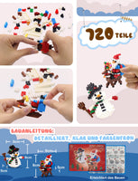 2 x RAW Customer Returns Christmas Building Blocks Toy Set - 2000 Pieces Christmas Reindeer Snow Sleigh Building Blocks Set, from 9 Years Children, Adults, Boys, Girls, Christmas Toy Gift Kit - RRP €48.38