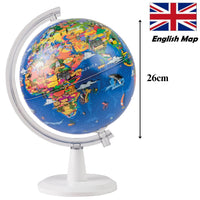 1 x RAW Customer Returns TOPGLOBE 26 cm world globe. My World Graphic Display Safety Suction Pins Pin Cards Detachable Graphic Supports - RRP €39.99