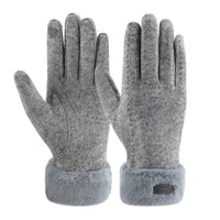 1 x Brand New ZASFOU women s winter touchscreen gloves with thermal fleece lining, warm and thick wool - RRP €13.7