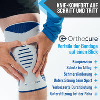 1 x RAW Customer Returns ORTHOCURE - knee support for women and men orthopedic relieves joint pain Knee support for meniscus tear arthrosis Running Volleyball Sports Strength Training Basketball - Designed in Germany Size L  - RRP €38.15