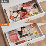 2 x RAW Customer Returns Lifewit 16 pieces drawer organizer with 4 sizes, dressing table organization system, clear plastic makeup bathroom drawer box, desk trays for kitchens, jewelry, bedroom, office - RRP €43.98