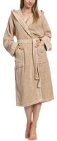 1 x RAW Customer Returns Ladeheid women s terry bathrobe made of 100 cotton LA40-102 beige P02 weight 450 , M  - RRP €40.33