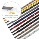 1 x RAW Customer Returns Knixmax Round Shoelaces and Flat Shoelaces Children Women Men - 60-150cm, Multi Colors, Polyester - TOP Quality Laces for Sneakers, Shoes, Boots Black Brown 90cm - RRP €51.6