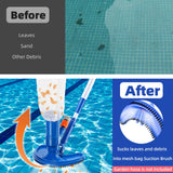 1 x RAW Customer Returns Pool cleaning set, 5-piece pool accessories with pool net, floor cleaner head, telescopic rod, brush and sponge brush, pool maintenance kit for all common pool sizes - RRP €32.66