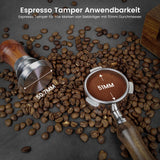 1 x RAW Customer Returns HOLIHOKY Tamper 51mm, 30lbs contact pressure coffee tamper with 304 stainless steel corrugated base, constant pressure double spring espresso tamper with wooden handle for portafilter 51mm - RRP €30.85