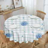 1 x Brand New Tablecloth Rectangular Florals Garden Tablecloths Garden Tablecloth Stain Protection Easy Care Washable Dirt-Repellent for Kitchen, Dining Table, Coffee Table, Parties, Dinner 150x260cm - RRP €28.8