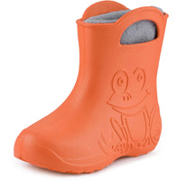 1 x RAW Customer Returns Ladeheid Eva Children s Boys Girls Rubber Boots Rain Shoes Lined LA-CA-03 Orange Grey, 24 25 EU  - RRP €24.19