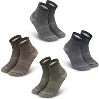 1 x Brand New Vihir 4 Pairs of Merino Wool Socks for Men and Women, Anti-Blister Socks, 80 Merino Wool Knitted Running Socks, Wool Socks for Business, Casual, Breathable - RRP €23.05