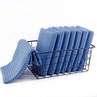 1 x RAW Customer Returns Polyte - Premium Microfiber Tea Towels - Waffle Structure - Pack of 8 Blue, 40x71 cm  - RRP €26.19