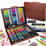 1 x RAW Customer Returns KINSPORY Premium Painting Case Deluxe 150-piece painting set for children beginners Great colored pencil set, watercolors, oil pastels, drawing pencils, pencils as a drawing set gift children - RRP €24.58