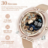 1 x RAW Customer Returns Efolen Smartwatch Women with Phone Function, 1.59 Inch Touchscreen Smart Watch, Fitness Watch with SpO2 Heart Rate Monitor Menstrual Cycle Sleep Monitor Pedometer Fitness Tracker IP67 Android iOS Rose Gold - RRP €55.45