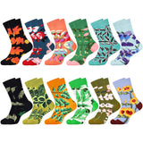 1 x RAW Customer Returns Jeasona 12 pairs of socks women 39-42 colorful flower pattern colorful socks women 39-42 funny cotton women s socks colorful funny socks women 39-42 - RRP €25.2