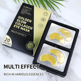 13 x Brand New Eye Pads Against Dark Circles with 24K Gold Eye Bags Wrinkles Puffy Eyes Fine Lines, 20 Pairs Collagen Anti-Aging Eye Pads Eye Pads for Women Aloe Lavender - RRP €234.0