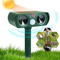 1 x RAW Customer Returns CSYY cat repeller ultrasonic, ultrasonic solar animal repeller, repeller with motion detector, marten repeller ultrasonic, cat repellent for the garden, bird repellent, dog repellent, marten repellent - RRP €12.1