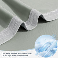 1 x RAW Customer Returns KANKAEU Cooling Blanket 200 x 230cm, Double-Sided Cool Feeling Cooling Blanket, Lightweight Breathable Summer Blanket, Soft Sofa Blanket Travel Blanket for Hot Sleepers, Gray - RRP €35.99