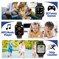 1 x RAW Customer Returns Smartwatch for Kids - 26 Games, Calorie Pedometer, Kids Smartwatch Watch with Cameras, Music, Flashlight, Alarm Clock, Educational Toys, Birthday Gift for Kids Built-in SD Card  - RRP €32.99