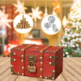 1 x Brand New Wooden treasure chest, vintage wooden treasure chest, treasure chest for children s birthdays, small treasure chest, treasure chest, mini treasure chest, treasure chest with combination lock, for storage and decoration with lock - RRP €18.14