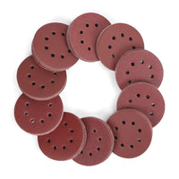 1 x RAW Customer Returns WORKPRO Pack of 150 sandpaper 125 mm Velcro sanding discs, sanding sheets grain size 60 80 100 150 180 240 320 400 600, 8 hole round for eccentric sanders - RRP €20.99