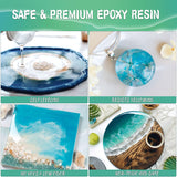 1 x RAW Customer Returns Epoxy Resin Set 1L 35.2oz Epoxy Resin with Hardener 1 1 Ratio Crystal Clear Casting Resin with Gold Foil, Glove, Measuring Cup, Wooden Sticks, Pipettes, Drip Nozzle Resin Casting Set for Wood, Jewelry Making - RRP €26.8