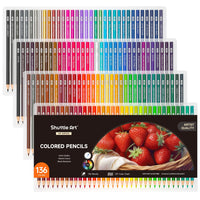 1 x RAW Customer Returns Shuttle Art Colored Pencils Set of 136, for Adult Coloring Books, Doodles, Sketches, Art, School Supplies - RRP €25.12