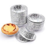 2 x Brand New Cisolen 200 Pieces Egg Tart Mold Disposable Aluminum Foil Cups Egg Tart Mold for Muffins Creams Egg Tarts Cakes Pastries Pudding - RRP €24.2