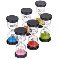 14 x RAW Customer Returns THE TWIDDLERS - 6 Hourglasses of Different Times - Sand Timers 1 3 5 10 15 30 Minutes for Kitchen, Home, Office and Game Timer - RRP €275.38