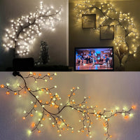 1 x RAW Customer Returns GOESWELL Luminous Willow Vine Wall Decoration Lights,144LEDs Indoor Tree Vine Decorative Lights with Remote Control on Off Dimmer,Suitable for Festival Ornament Create a Romantic Atmosphere - RRP €44.87