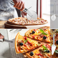 10 x Brand New Jopupe 2 Pack Pizza Pan Round Pizza Board Pizza Accessories 32cm Carbon Steel Pizza Pan Non-Stick Cake Pizza Crisper Server Tray Stand for Home Kitchen Oven Restaurant Pizza Baking Pans - RRP €204.0