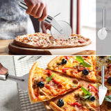 7 x Brand New Jopupe 2 Pack Pizza Pan Round Pizza Board Pizza Accessories 32cm Carbon Steel Pizza Pan Non-Stick Cake Pizza Crisper Server Tray Stand for Home Kitchen Oven Restaurant Pizza Baking Pans - RRP €142.8