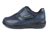 1 x RAW Customer Returns Aerosoft Velcro low shoe Stretch 16 women men width GH slip-resistant blue, Numeric 43  - RRP €95.75