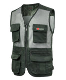 1 x RAW Customer Returns KTWOLEN Men s Functional Vest Multi-Pocket Slim Vest Leisure Jacket with Zip Tactical Vest for Hunting Fishing Camping Safari Vest, B Army Green, L - RRP €22.99