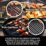 1 x RAW Customer Returns EXTSUD BBQ grill mat, set of 5 non-stick grill mats Teflon BBQ grill 40 x 32.5 cm grill plate gas grill, thick 0.25 mm grill foil reusable baking paper PFOA-free over charcoal, gas and Weber style grills - RRP €11.99