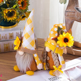 1 x RAW Customer Returns ENLACE 2 Pieces Spring Sunflower Gnomes, Spring Decoration Gnomes, Handmade Plush Dolls Dwarf Decorations, Sunflower Decoration for Home Farmhouse Family Festive Gift - RRP €18.14