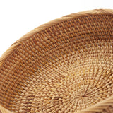 1 x RAW Customer Returns Natural Rattan Fruit Bowls Round Woven Storage Basket Stackable Key Holder for Kitchen Cabinets Shelf 3 Pack - RRP €36.99