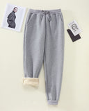 2 x Brand New CM C M WODRO Women s Warm Sherpa Jogging Bottoms Winter Thermal Fleece Thick Trousers Women Drawstring Sports Trousers Lined Sweatpants with Pockets 2XL, Light Grey  - RRP €56.4