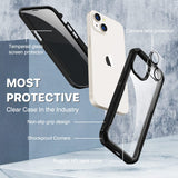 1 x RAW Customer Returns CENHUFO Privacy Case for iPhone 14 Plus, 360 Degree Cell Phone Case Protective Case with Built-in Privacy Tempered Glass Screen Protector and Camera Protection Shockproof Armored Case Anti Spy Cover Case - Black - RRP €18.41