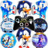 1 x Brand New MEZHEN Birthday Decoration for Sonic Foil Balloon Children s Birthday Decoration Happy Birthday Balloons Video Game Birthday Party Decoration Balloons Boy - RRP €19.2