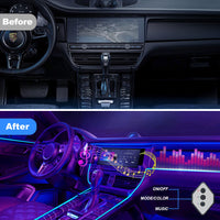 1 x RAW Customer Returns OMECO USB ambient lighting car LED interior lighting 4m 5050 RGB with APP and controller 5V LED strip interior lighting atmosphere light waterproof music light bar controllable LED strip neon - RRP €21.17