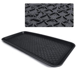 1 x RAW Customer Returns CHAIRLIN shoe tray 2 x shoe drip tray shoe rack shoe tray shoe board shoe mat with raised edge 3 x 76 x 38 cm, black - RRP €32.99