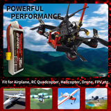 1 x RAW Customer Returns Roaring Top 2200mAh 11.1V 3S 35C Continous Discharge Lipo Battery with XT60 for RC Evader BX Car Truggy Truck RC Airplane Quadcopter Helicopter 2 Packs  - RRP €33.98