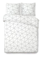 1 x RAW Customer Returns Vision duvet cover Hugo white 200 x 200 cm 100 cotton, white, x 200 cm - RRP €31.9