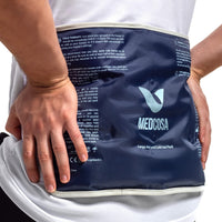 1 x RAW Customer Returns Large Gel Ice Pack Can be used hot or cold Reusable cooling bags for injuries, knee, back and shoulder pain relief, inflammation, post-surgery and more from Medcosa - RRP €22.37