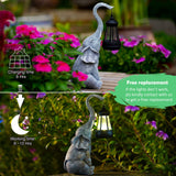 1 x RAW Customer Returns Yeomoo Elephant Decoration with Solar Lantern Garden Figures - for Outdoor Garden Decoration with Weatherproof LED Solar Lamp for Balcony Garden, Gifts for Women Men Mom Birthday Gift Gray - RRP €31.7