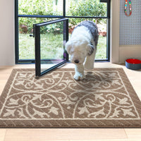 1 x RAW Customer Returns DEXI Indoor Doormat 80 x 120 cm, Dirt Trapper Mat, Non-Slip, Washable Entrance Rug, Door Mat, Front Door for Entrance, Hallway, Garden, Indoor, Pet Brown  - RRP €40.32