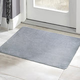 1 x Brand New MIULEE Entrance Doormat Outdoor Indoor Entrance Rug Ultrathin Stain-Resistant Washable Carpet Non-Slip Mats Cuttable Absorbent Kitchen Mats 80x120cm Light Gray - RRP €37.3