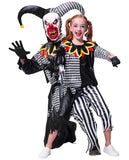 1 x RAW Customer Returns IKALI Children s Clown Costume Boys Girls Halloween Jester Suit Sinister Role Play Costume Outfit Pack of 5 - RRP €22.07